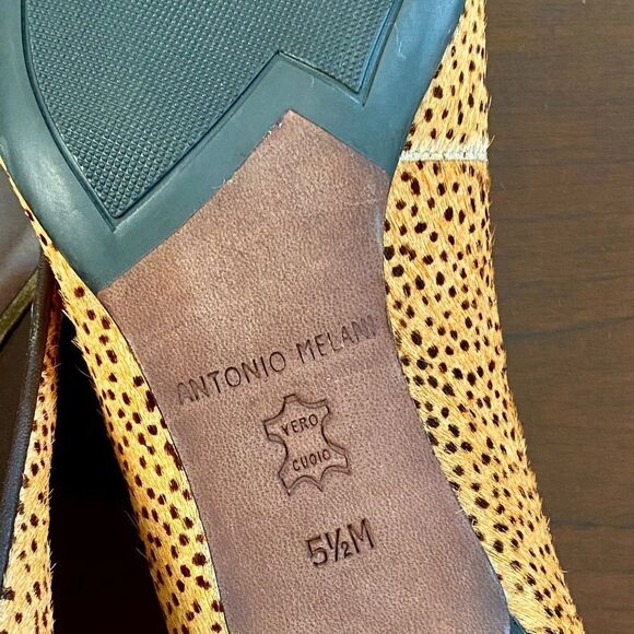 NWOT Antonio Melani Fur Animal Print Pointed Toe Heels, Size 5.5 - Picture 9 of 9